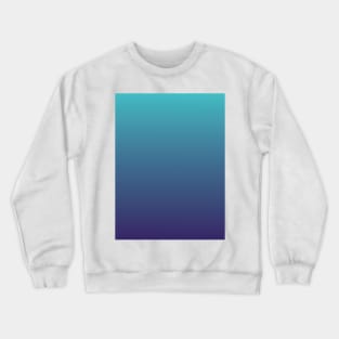 Teal to Violet Blue Ombre Fade Sunset Gradient Crewneck Sweatshirt